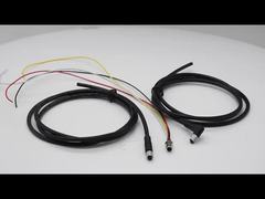 M5 Industrie Rundsteckverbinder DIN IP67 Wasserdicht A-Codierung Frontbefestigung Stecker Männlich 4-polig Tafelmontage