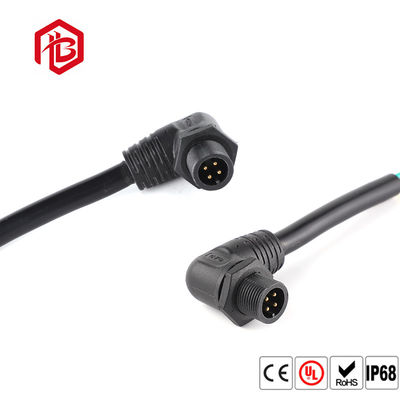 Gerade rechtwinklige M14 IP67 imprägniern Kabel-Verbindungsstück