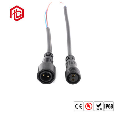 Pvc M18 IP67 Male Female Connector 2 Pin Waterproof Connector