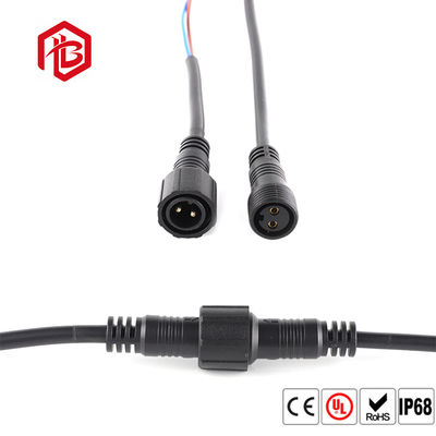 IP67 IP68 M18 2 Pin Waterproof Connector Plug For Electromechanical