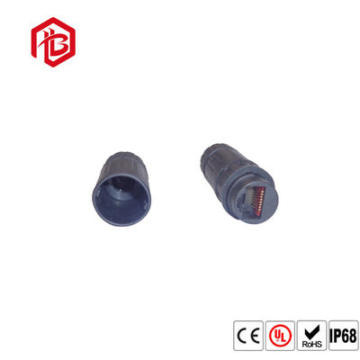 Besorgen wasserdichter Sockel 8P 8C M19 RJ45 Verbindungsstück-IP67 IP68 Front Panel Mount RJ45 online manufacture