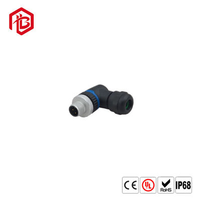 Besorgen Des Stromverbindungsstücks IP67 Bett M12 4pin rechtwinkliges elektrisches Gremiums-Kabelverbindungsstück wasserdichtes online manufacture