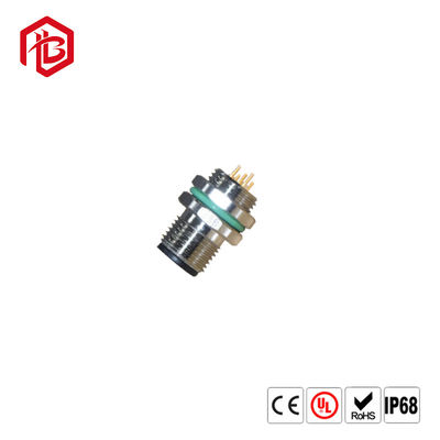 Besorgen Verbindungsstück M12 IP68 Bett 4pin elektrisches geführtes wasserdichtes Lötdrahtverbindungsstück des Lichtpaneelbergs online manufacture