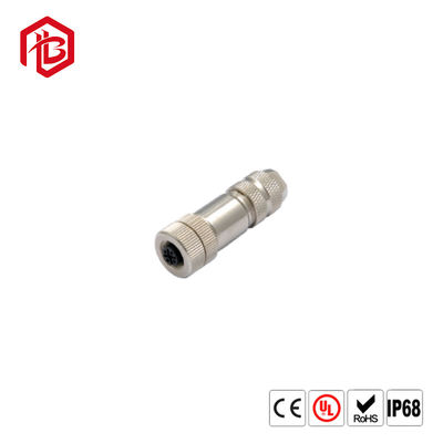 Besorgen IP67 wasserdichte Berg PWB-Art Verbindungsstück der Luftfahrt-M12 weibliche der Platten-3/4/5/8/12/17P mit abgeschirmtem Pin online manufacture