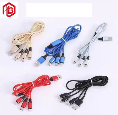Besorgen 3 in 1 Mikroeinziehbarer Art c-Daten usb-Kabel-1m verkabelt schnelles Aufladungskabel 3A online manufacture