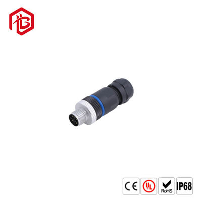 Besorgen Flansch-Mann 2/3/4/5 Pin Panel Mounted Socket Connector des Verbindungsstück-M12 wasserdichter des Quadrat-IP67 online manufacture
