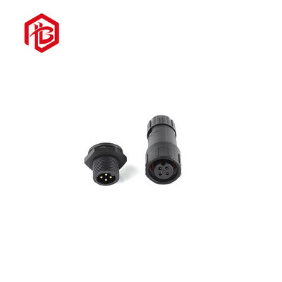 Besorgen 300V m14 Panel Mount Nylon Stecker schwarz Umgebungsbeleuchtung Alarme wasserdichte Kabelanschluss online manufacture