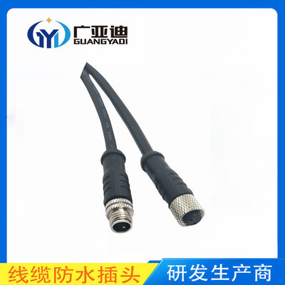 Besorgen 2 3 4 Pin Kabel Männlich weiblich M8 Metallwasserdichtes Steckverbinder online manufacture