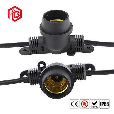 Besorgen Wire Outdoor Socket Screw Base E27 Waterproof Holder with E27 Lamp Holder Base Holders Aerospace Grade Male/Female PCB Mount online manufacture