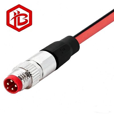 Besorgen M8 DIN 3pin Nickel Plated Male to Female Straight Plug IP68 Waterproof Sensor Cable online manufacture