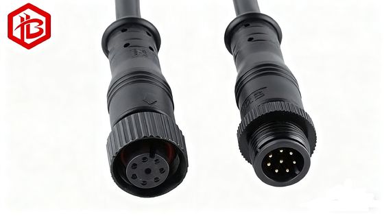 Besorgen High Quality Wasserdichte elektrische Drahtverbindungen M12 METAL PLUG 2 3 4 5 6 7 8 Pins online manufacture
