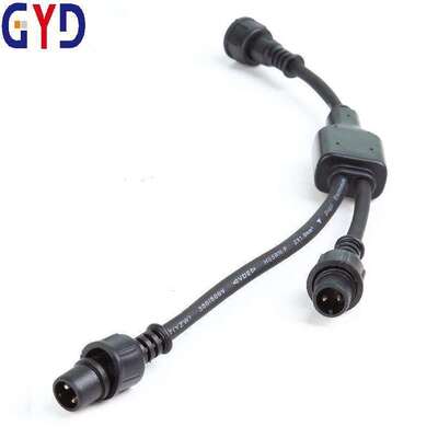Besorgen BETT Y16 Y-förmiger wasserdichter IP67-IP69-Adapter mit LED-Licht Kupferkontakten 2-4-Pin Männlich/Weiblich für Stromanwendungen online manufacture