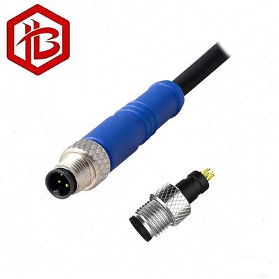 Besorgen OEM ODM M5 4-poliger Kupferkontakt-Rundsteckverbinder aus Edelstahl, wasserdicht, für Solaranlagen und PC-Anwendungen online manufacture