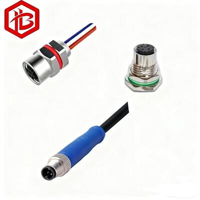 Besorgen OEM ODM M5 4 Pins Männlich/Weiblich wasserdichtes Kreislaufverbindungskabel für Luft- und Raumfahrt-RF UHF-PCB-Leistungsanwendungen online manufacture