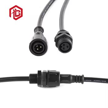 Besorgen M19 IP68 4-Pin Stecker/Buchse Kupferkabelverbinder mit 12A Nennstrom Nylongehäuse für Luft- und Raumfahrt und Solarenergiesysteme online manufacture