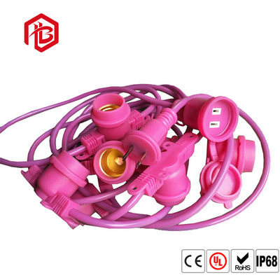 Besorgen Helle Plastik-300V E27 Lampenfassung der Rosa-grüne hängende Ketten- online manufacture