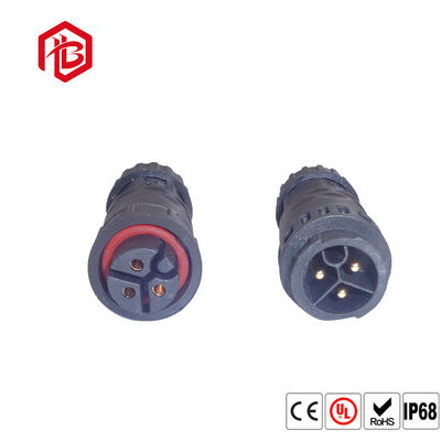 Besorgen Wasserdichter Rundsteckverbinder-weiblicher Mann-PVC-Gumminylon IP68 3Pins für LED-Beleuchtung online manufacture