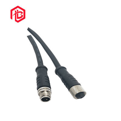 Besorgen Gummi- Nylon-3Pin M8 wasserdichtes Verbindungsstück PVCs widerstehen Übertragung des Datums-1.5KV online manufacture
