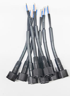 Customized M11 M12 M14 M15 M16 Led Street Waterproof Cable 2 3 4 5 Pin Male Female Docking Extension PVC Power Cord Connector
