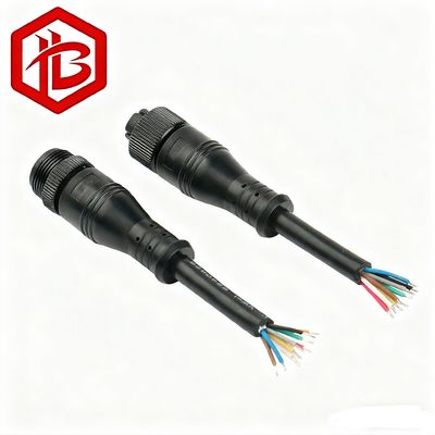 High Quality Waterproof Electrical Wiring Connectors M12 METAL PLUG 2 3 4 5 6  7 8 Pins