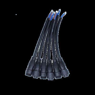 BETT M16 Series 2+4-Pin Push Self-Locking IP67 Waterproof Male/Female Plug 16A 500V Cable for LED/LCD Display Modules Power