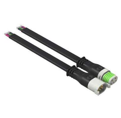 Q17P LARGE FAT PLUG Waterproof Led Rock Light Splitter Pure White Rgbw Car Rock Light Connector Extension Wire Led Rock Light