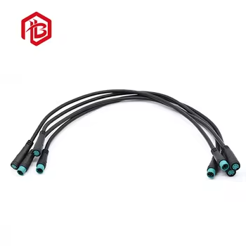 High Quality IP65 Waterproof 4P 6-core M6/M7/M8 Copper Contact ABS Cable Connector Plug for Male Female Electric Bike Connectors