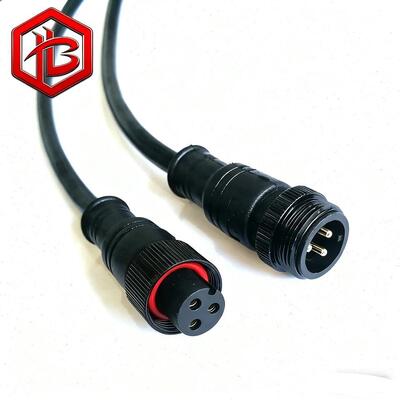 M15 PVC Waterproof Connector with Cable IP68 Rated Aerospace UHF RF PCB FPC Power Extension Cord for LED Lights