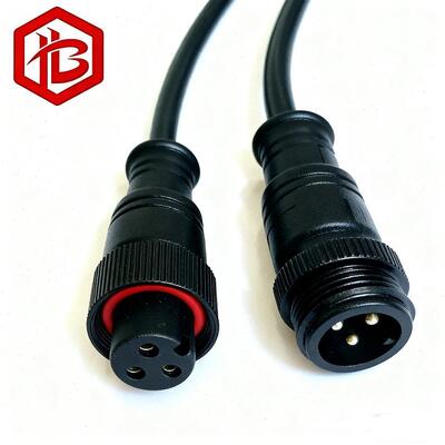 M15 PVC Waterproof Connector with Cable IP68 Rated Aerospace UHF RF PCB FPC Power Extension Cord for LED Lights