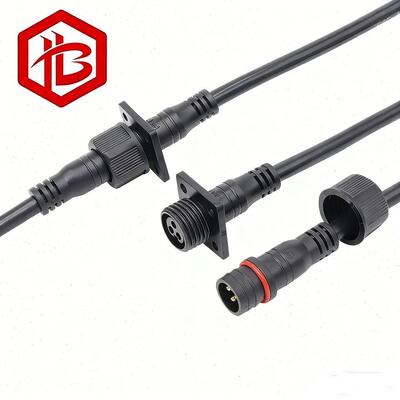 M15 FLANGED Waterproof Plug Male/Female Panel Mount Cable Connector 2-4Pin IP68 for PCB RF Street Light Project