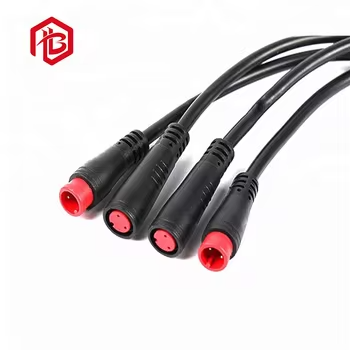 M8 2Pin Copper Contact Nylon IP68 Male Female Electric Bike Waterproof Aerospace UHF Cable Connector Plug
