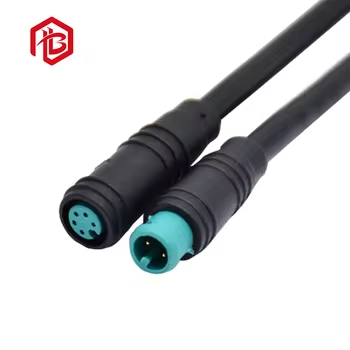 M8 2Pin Copper Contact Nylon IP68 Male Female Electric Bike Waterproof Aerospace UHF Cable Connector Plug