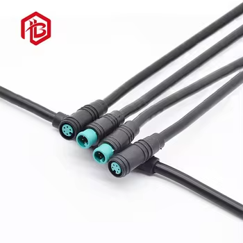 M8 2Pin Copper Contact Nylon IP68 Male Female Electric Bike Waterproof Aerospace UHF Cable Connector Plug