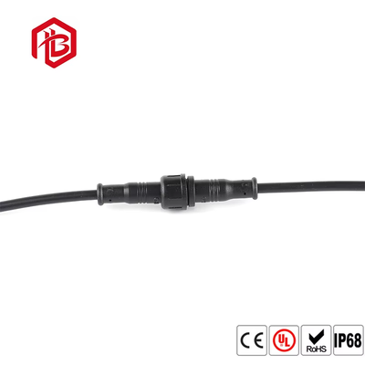 M8 2Pin Copper Contact Nylon IP68 Male Female Electric Bike Waterproof Aerospace UHF Cable Connector Plug