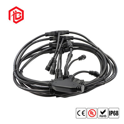 Flat T-type three-way wire underfloor heating waterproof connector