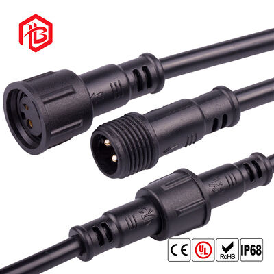 M17 Male-Female Waterproof IP68 Copper Contact Nylon Housing Cable Connector for Wire Connections