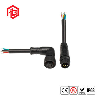 M12RIGHT-ANGLED ELBOW Waterproof Connector Male/Female Copper 6A for Aerospace Microwave Applications