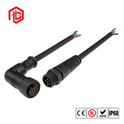 M12 Multi-Core Elbow Waterproof Connector Aviation Energy Storage Plug Connection Line
