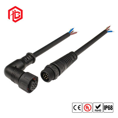 M12 Multi-Core Elbow Waterproof Connector Aviation Energy Storage Plug Connection Line