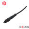 Black White IP67 Metal M12 300V Waterproof Cable Connector