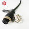 Black 5 Pin IP68 Metal Waterproof Plug And Socket