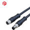 Metal M8 3 Core Electric​ Cable Nylon​ Waterproof Male Female Connector