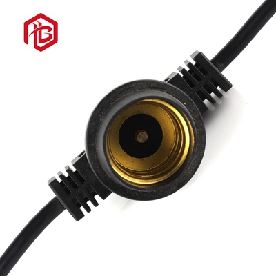 E27 IP67 Wasserdichter Lampenfassungsstecker 2-12 Aderig 24V DC