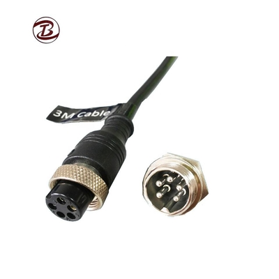 M16 Rundstecker Luftfahrtstecker M8 3 4 6 8 Pins GX16 Stecker Buchse Front- und Rückwandmontage Metall PCB-Buchse Rundsteckverbinder