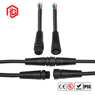 Bett M12 Stecker Buchse 3-polig 5,5 mm Wasserdichter Industriestecker für Sensorautomatisierung Aluminium